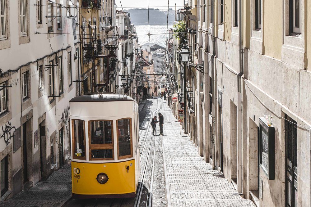 lisbon historic center and tram