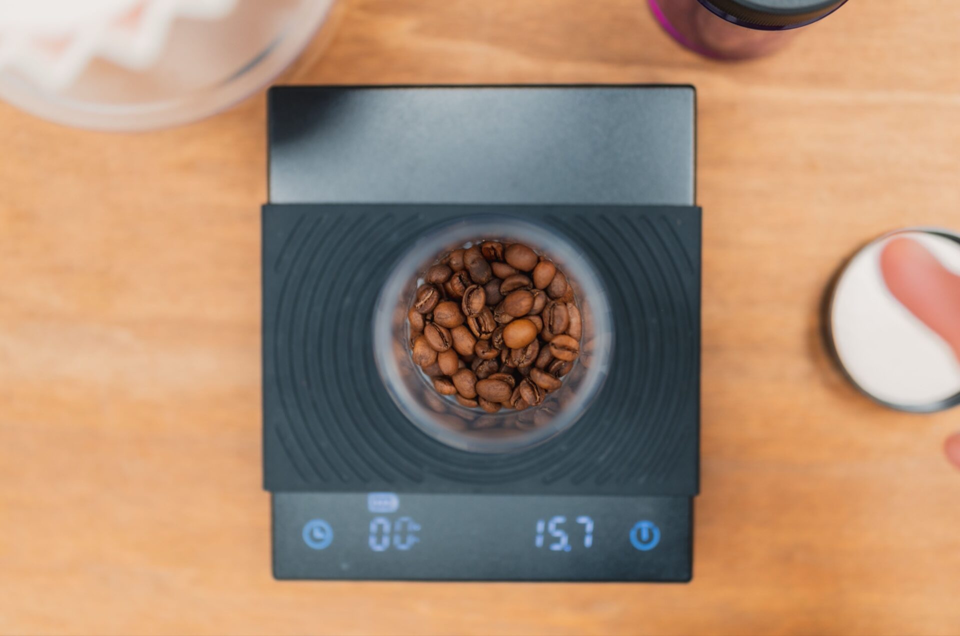 how to use a coffee scale